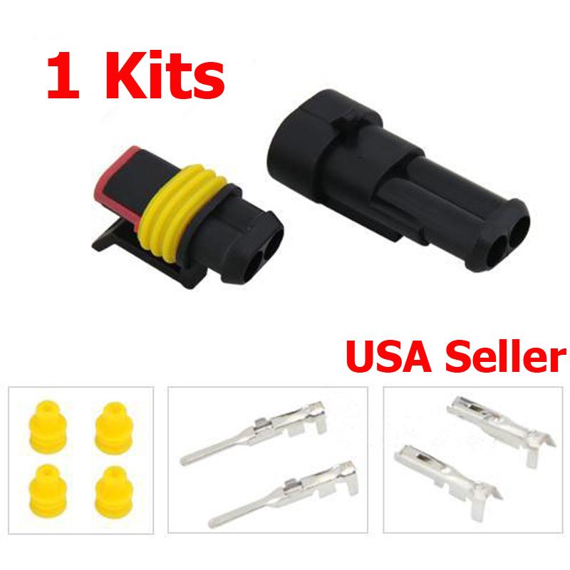 Premium 2 PIN Two Way WaterProof "HEAVY DUTY" Electrical Wire Connector