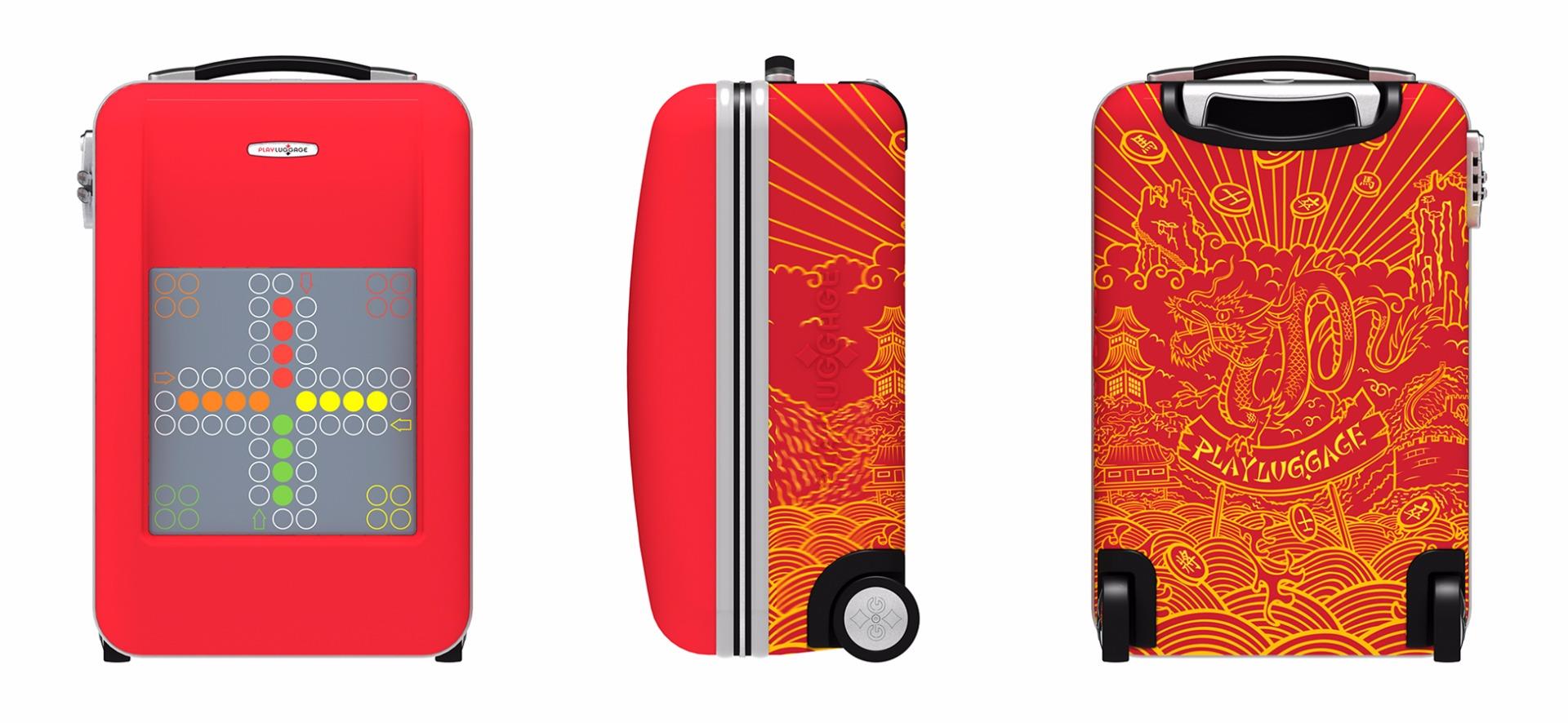 Play Luggage Carry On Cabin Size Hard Suitcase TSA Locks Integrated