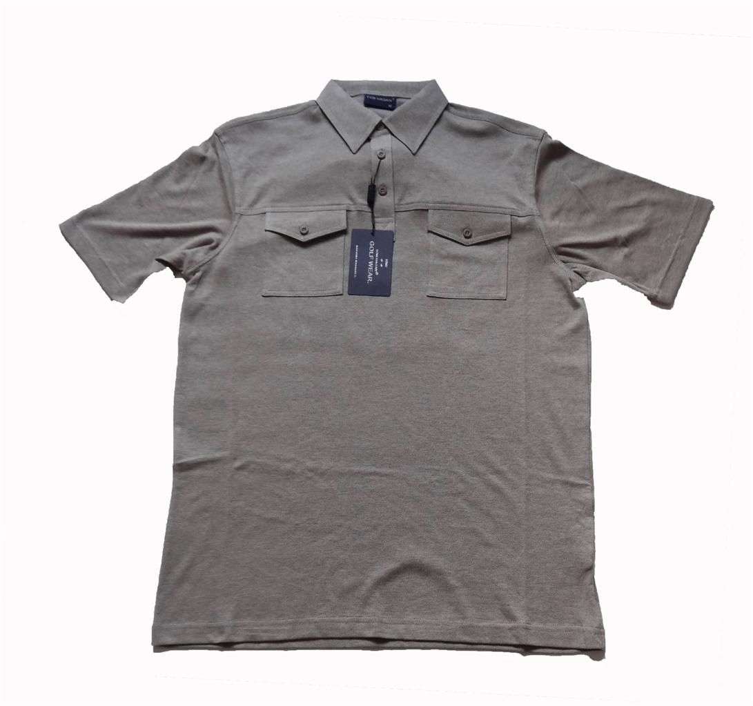 TOM HAGAN GOLF POLO SHIRT WITH TWO POCKET BUTTON UP SIZES. M,L,XL,XXL