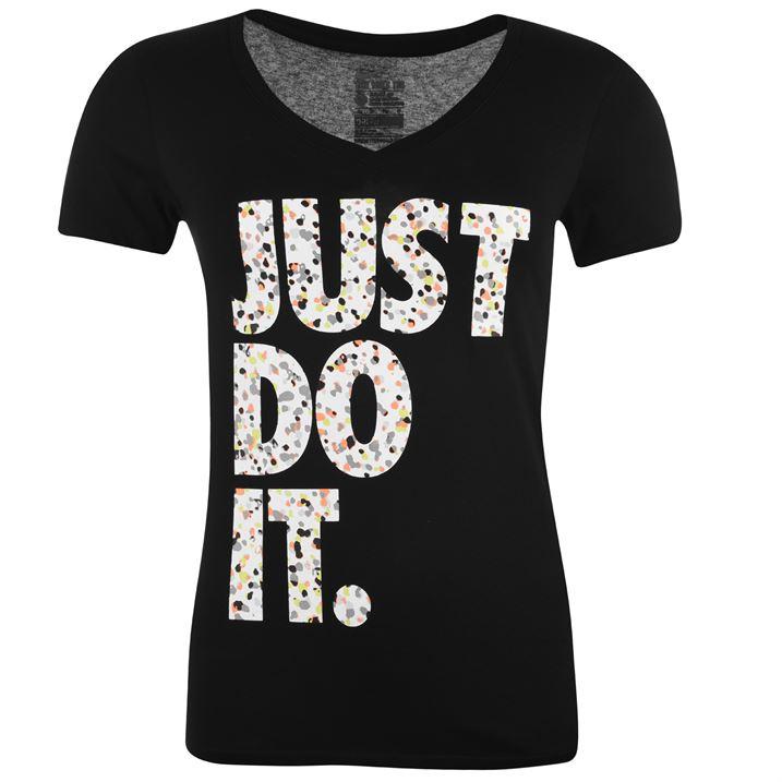 Nike Graphic T Shirt Ladies Run Gym Fitness DriFit Tech All size 816