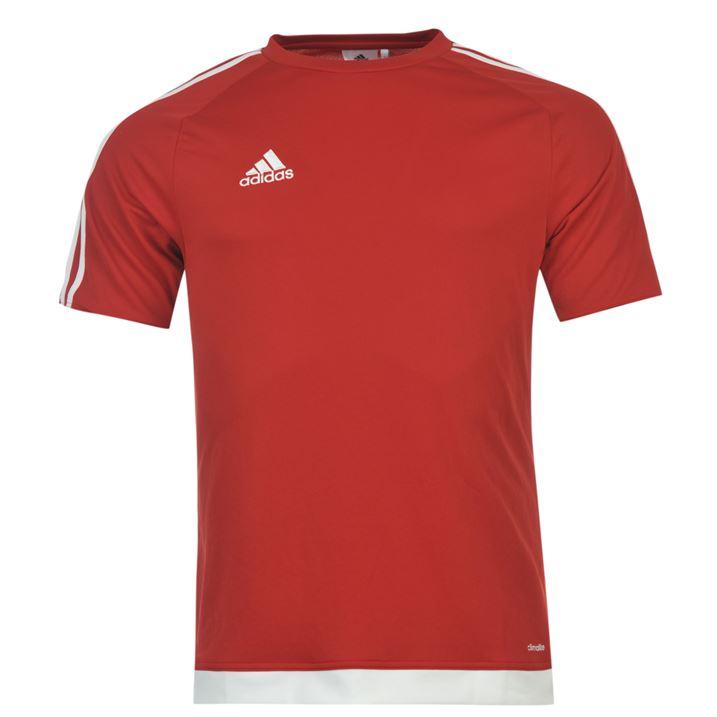 adidas 3 Stripe Estro T Shirt Mens Adidas Climalite Training Top All