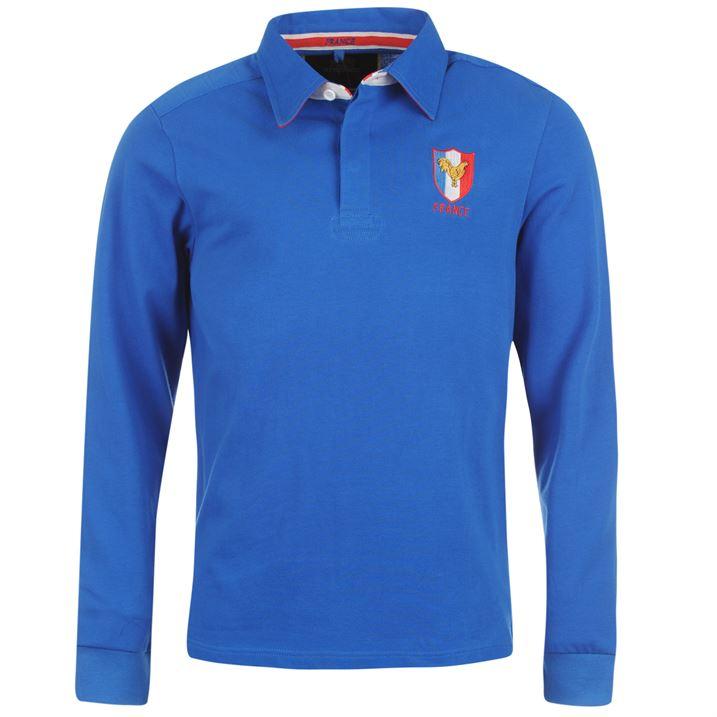 International Team Rugby Long Sleeve Classic Polo Shirt Mens All sizes
