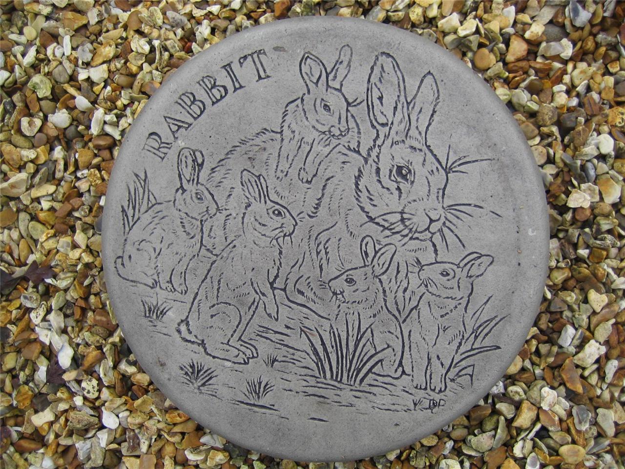 Stepping stone (rabbit) garden ornament | 57 other designs in my shop