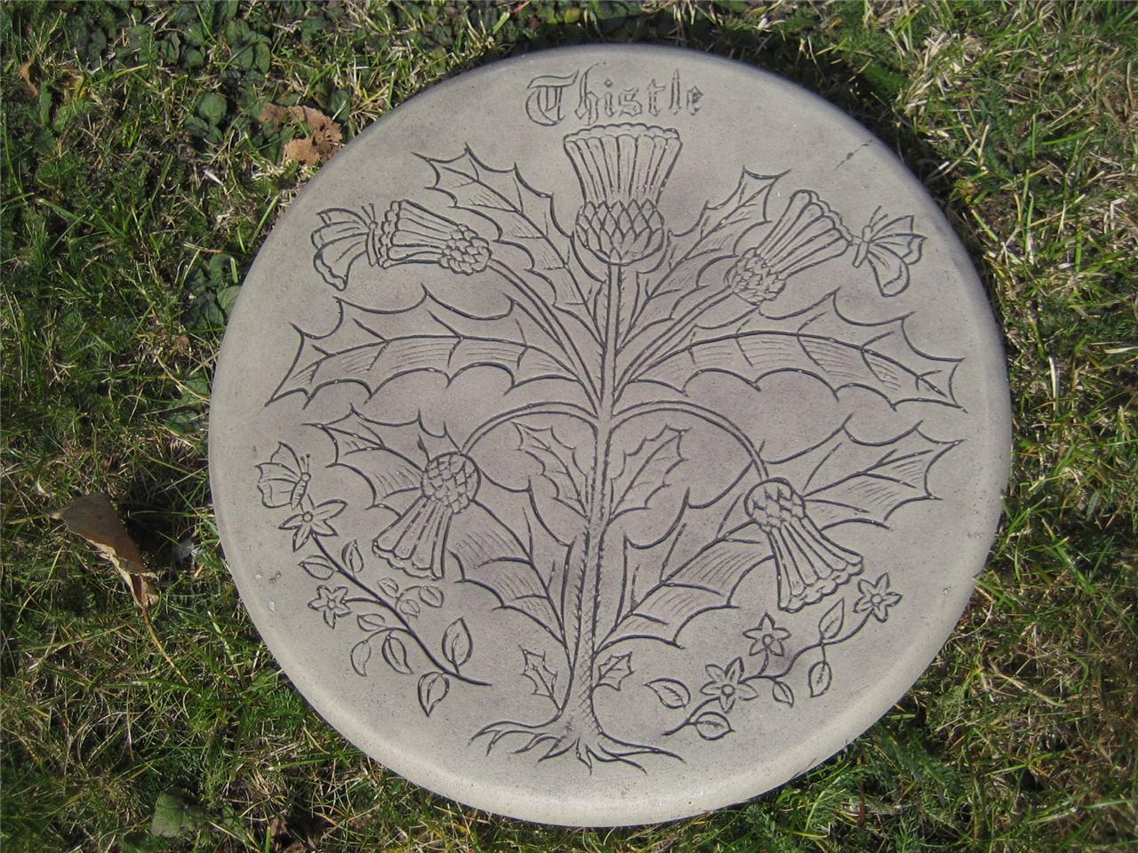 Scottish Thistle stepping stone garden ornament 57 other designs in my