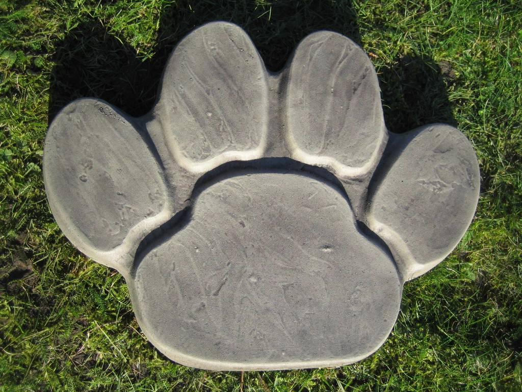 Paw print stepping stone stone garden ornament eBay
