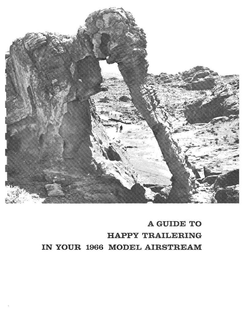Airstream 1966 Manual: Travel Trailer Trade Wind Twin / 86 Pages - Picture 1 of 2