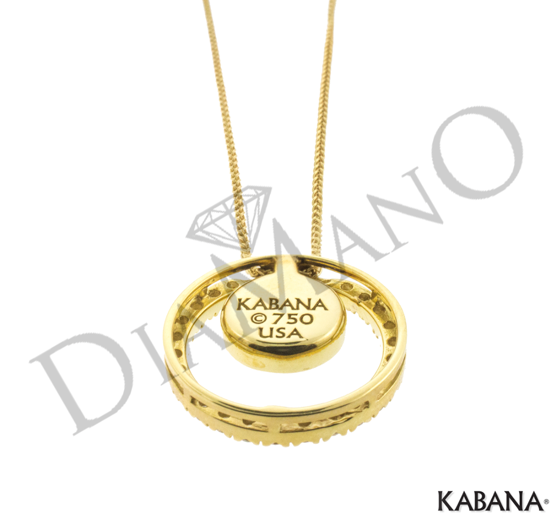 18K Gold Kabana Inlay Australian Opal Pendant with 0.49CT Diamonds XGPCF280D4XX eBay