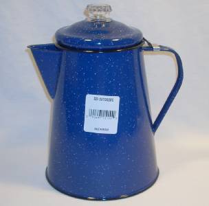 GSI Blue Enamelware 12 Cup Percolator Coffee Maker Pot Camping Hunting Scouts eBay