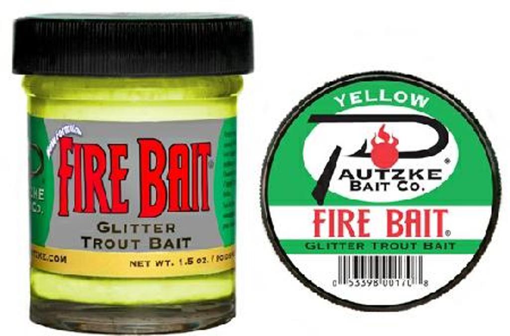 Pautzke Fire Bait Dough Glitter Trout Fishing Bait 1.5 oz Jar Choice of ...