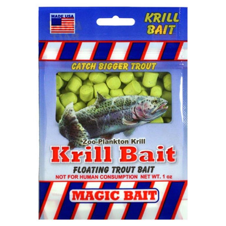 Magic Bait Floating Krill Trout Bait 1 Ounce Package USA Made Choice of