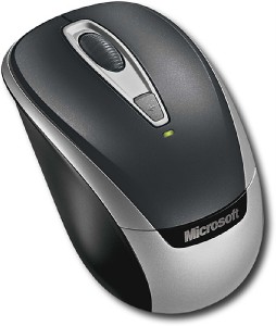 Microsoft 3000 Notebook Wireless Optical HD Mouse Black