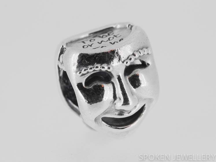 Authentic Genuine PANDORA Charm Theater Masks 791177 Silver Mask eBay