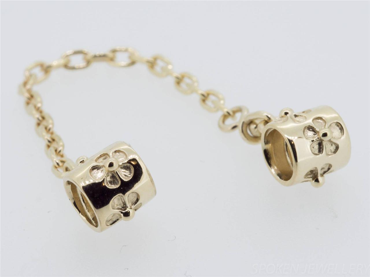Authentic Genuine Pandora 14k Gold Safety Chain 750312 eBay