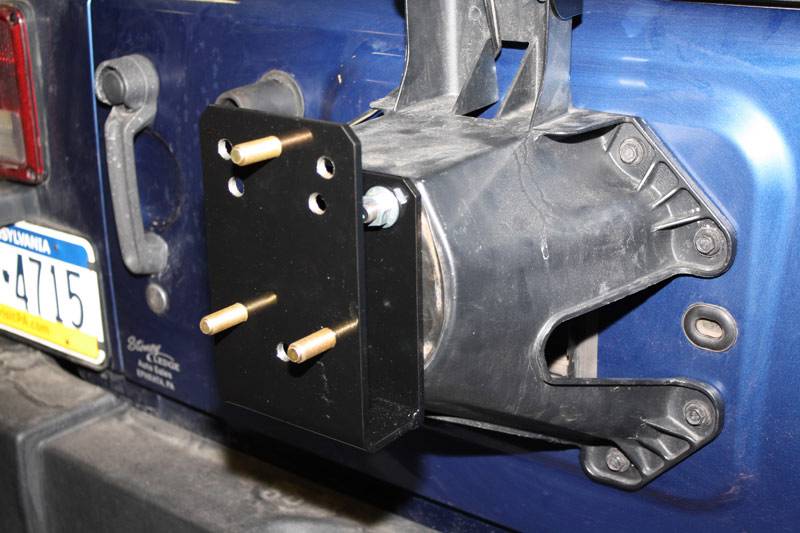 Oversize Spare Tire Relocation Mounting Bracket Package