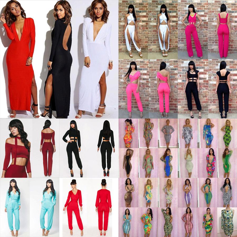 Sexy Womens Ladies Bodycon Dress Clubwear Jumpsuit&Rompers Trousers