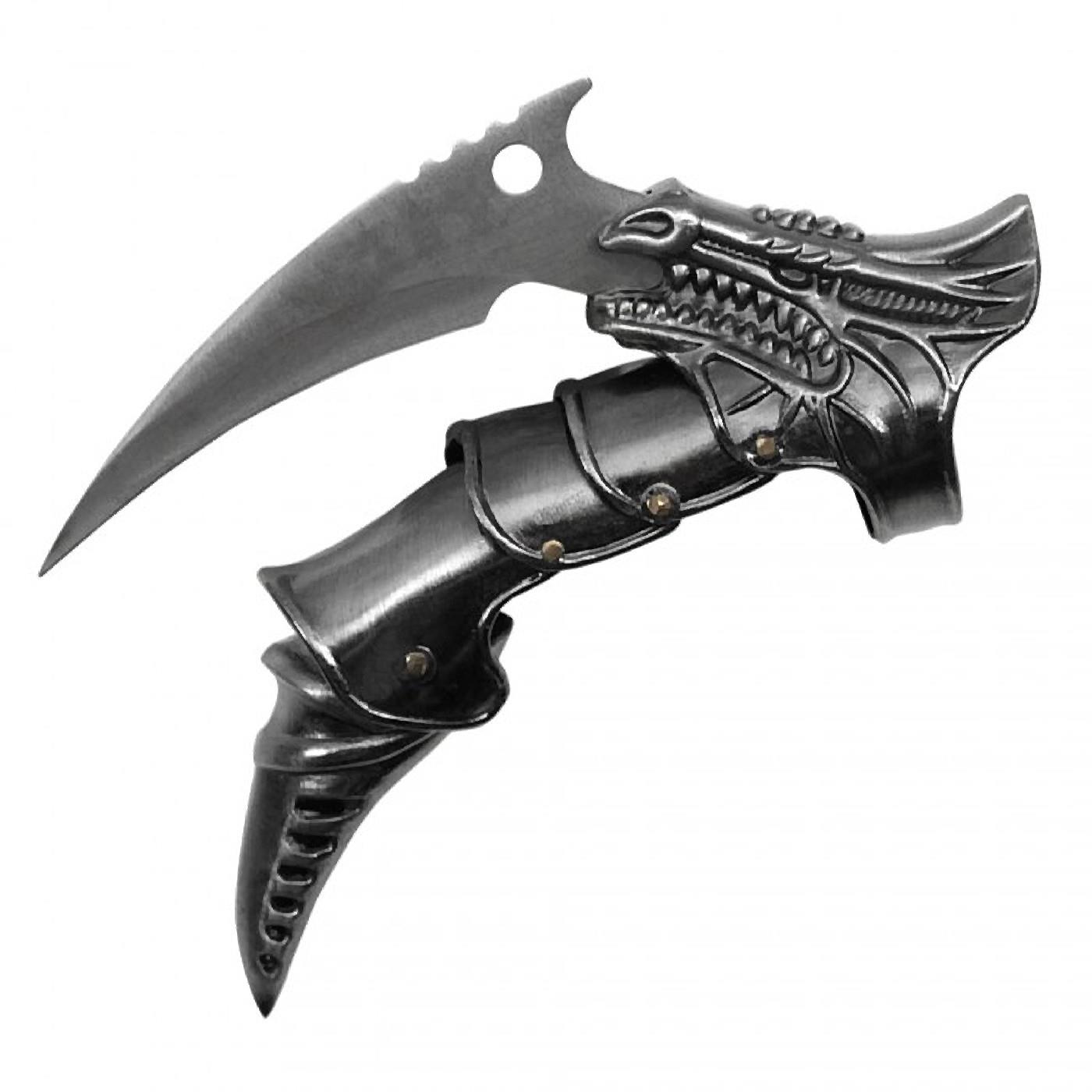 Fantasy Dragon Claw Knife Ring with Full Metal Finger Armor eBay
