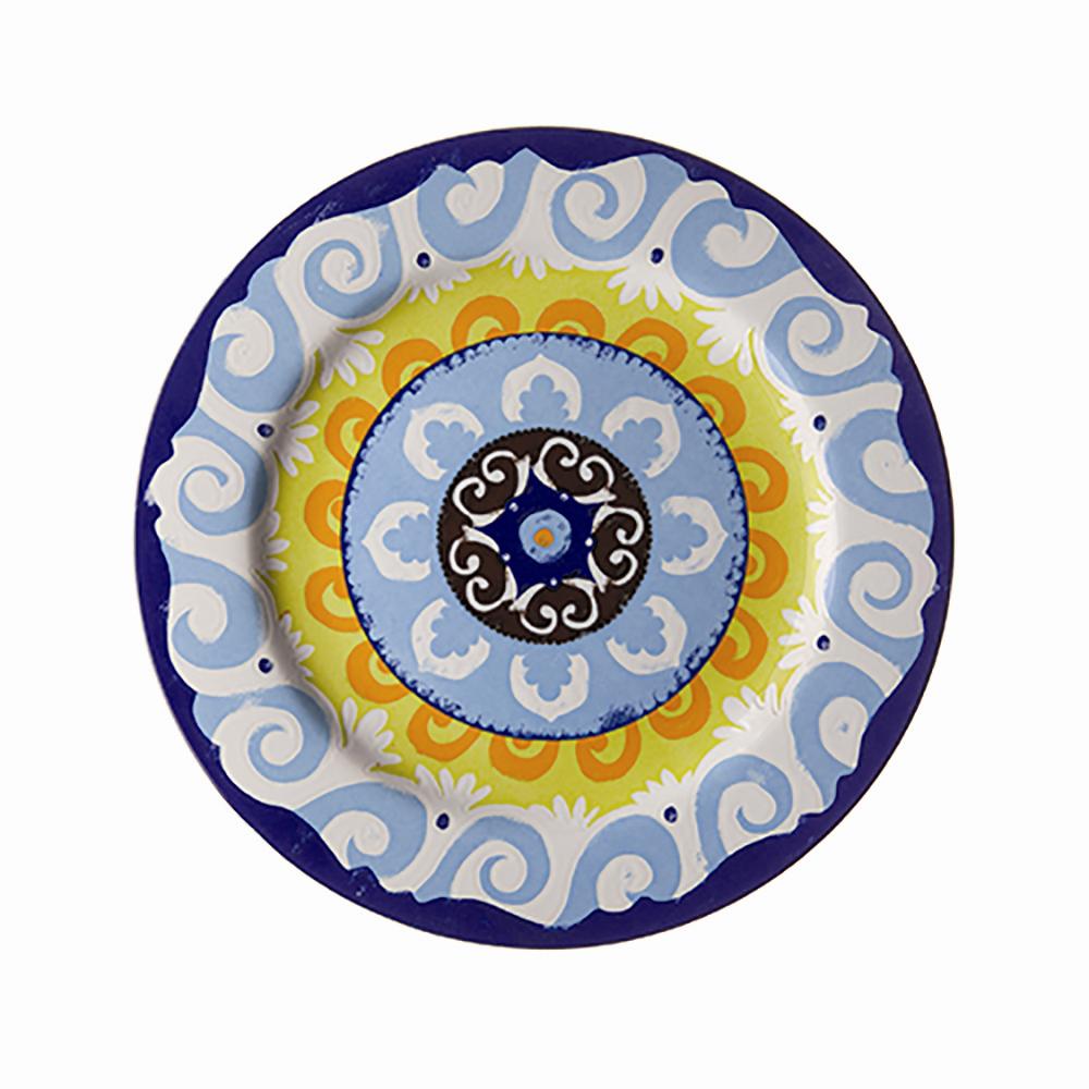 Nador Set of 6 Dinner Plates Mediterranean Style Free Next Day Delivery