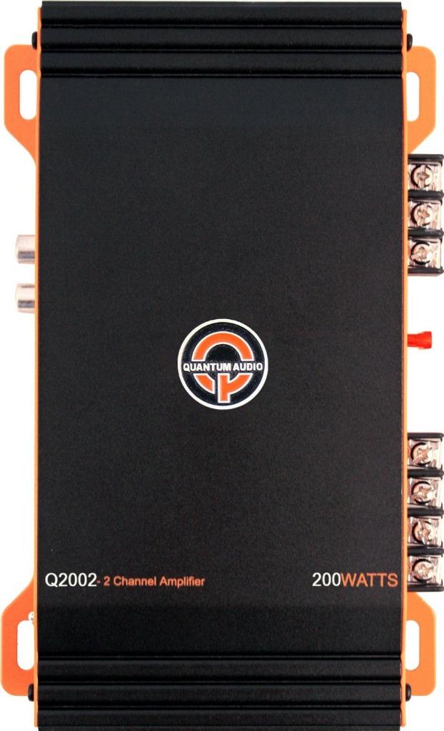 Quantum Audio Q2002 200 W 2Channel 4 Ohm Car Amplifier +FREE CELL ANTENNA