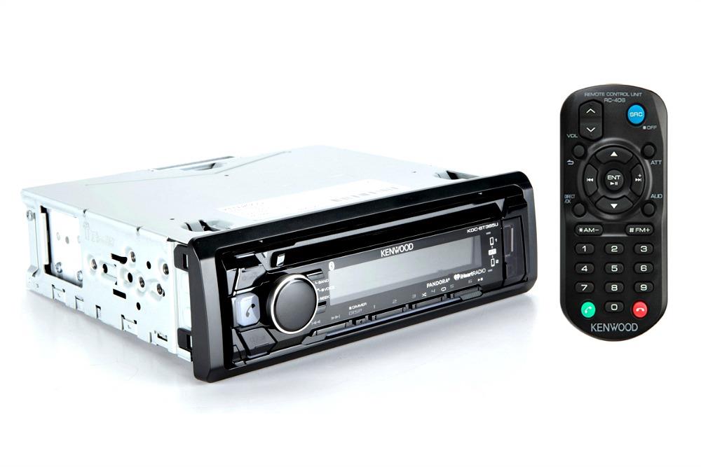 Kenwood KDCBT365U 1DIN Car Stereo InDash CD Receiver w/ Builtin
