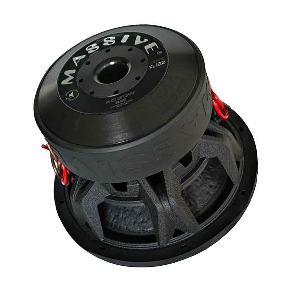 Massive Audio HIPPO XL122 4000 W Max 12" Dual 2 Ohm Stereo Car Audio