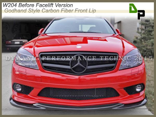 Carbon Gh Style Front Bumper Spoiler Lip 08 11 M Benz W204