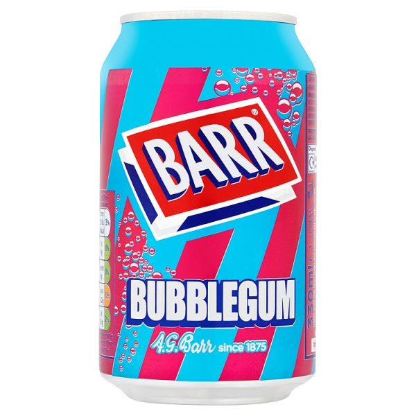 Pack of 24 Barr American Soft Fizzy Sparkling Drinks Cans 330 ml each