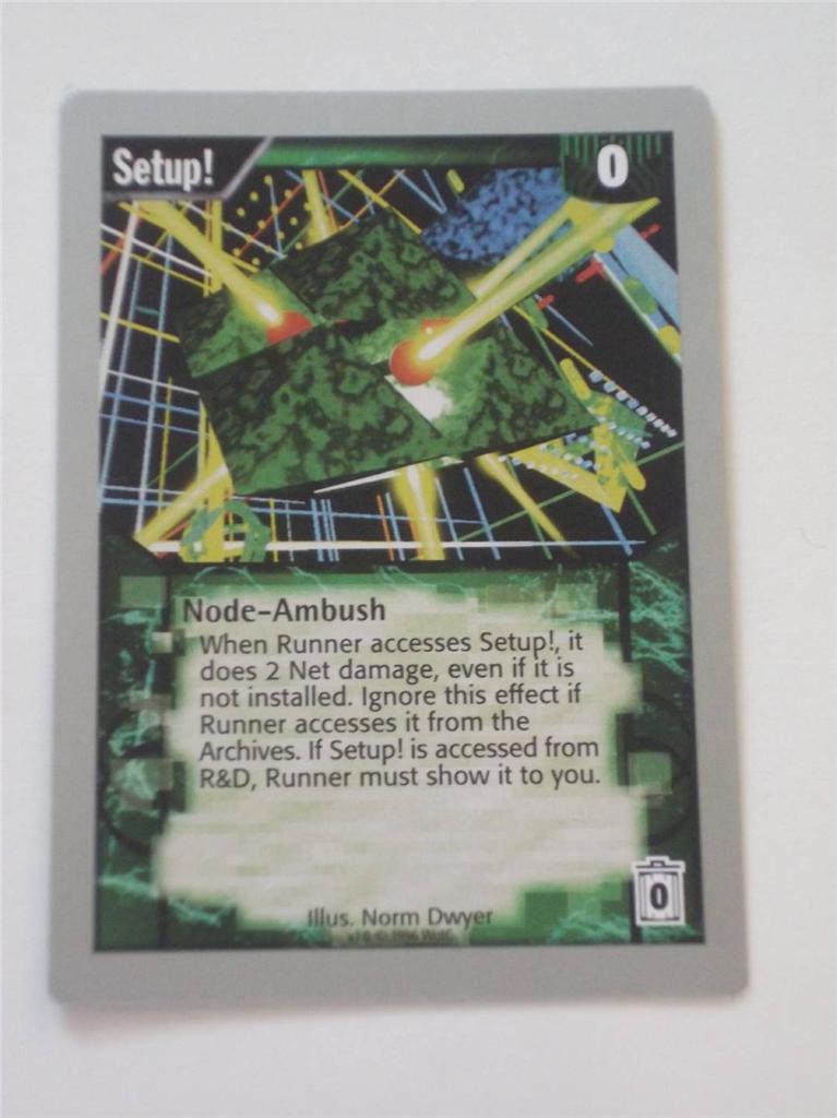 3pc Set Netrunner CCG Original & Proteus UR Cards NM OOP Pre Android