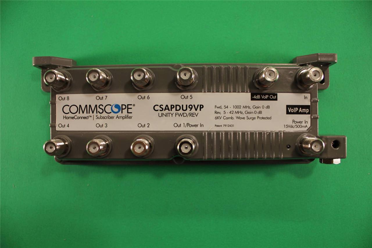 9PORT COMMSCOPE AMPLIFIER CSAPDU9VP for and CATV COMCAST