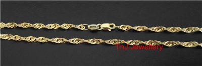solid 9ct gold anklet