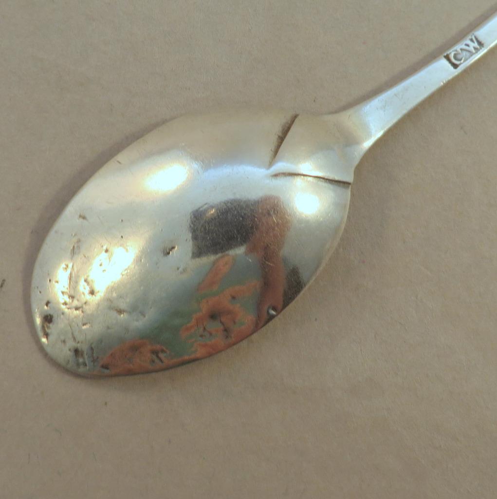 18th c Coin Silver Spoon CW Whiting ? CT MA ? eBay