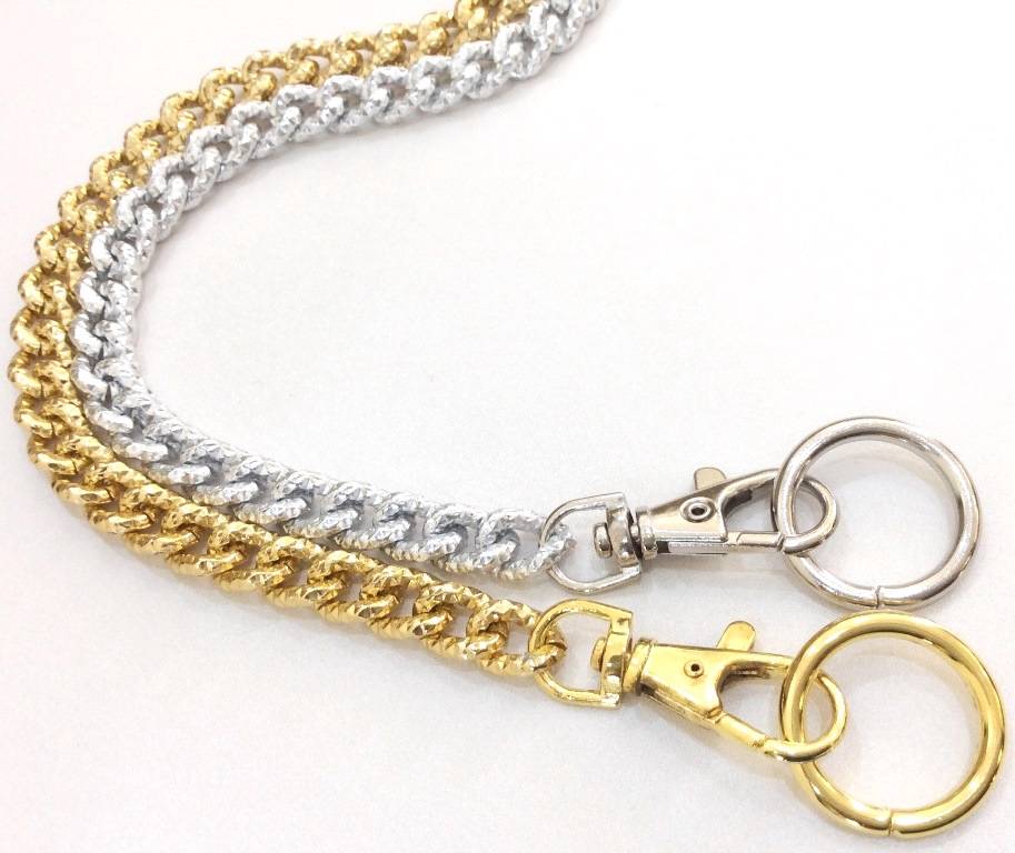Bag Metal Chain Shoulder Strap Gold Silver Handbag Purse Handle 42&quot; 107cm | eBay