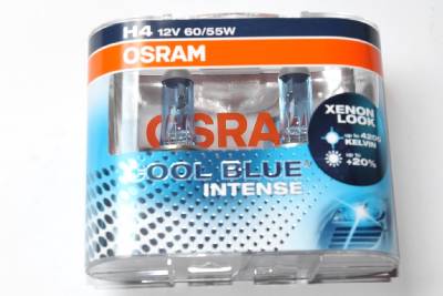 Ampoules Xénon Osram H4 X-Racer Xtra Blue Look 12V 60/55W bleu