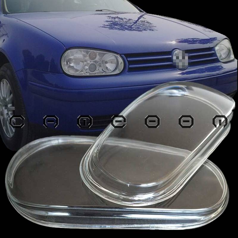 For VW Golf Mk4 GTi R32 9904 Headlight Clear Glass UV Coating Lens
