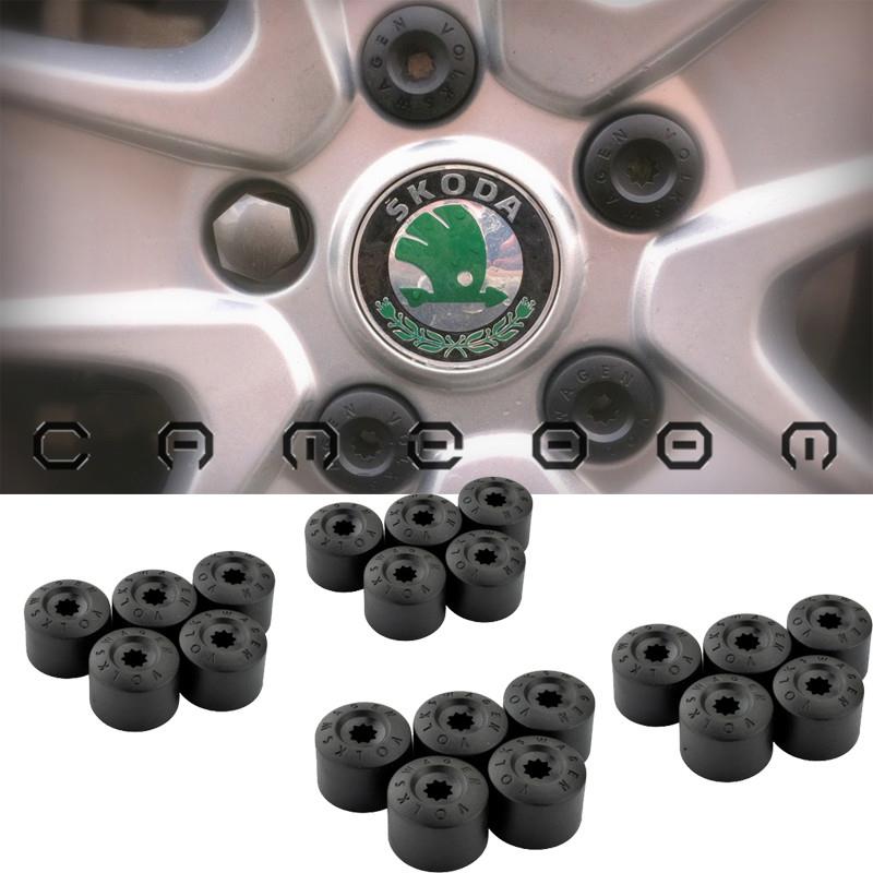For Volkswagen Jetta Golf MK5 Passat Wheel Lock Bolt Lug Nut Cap 20Pcs