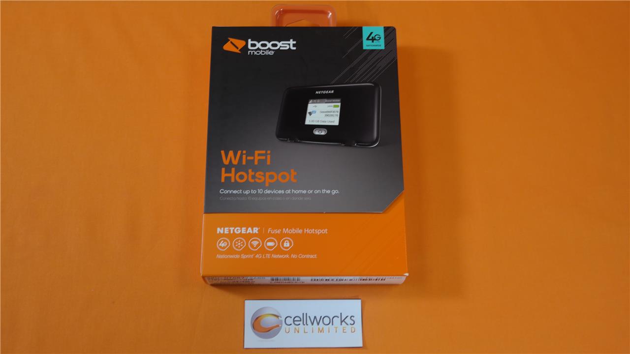 Netgear Fuse Mobile Hotspot ( Boost Mobile ) NTGR779 Black 4G LTE WiFi