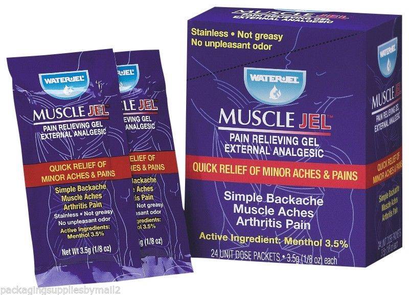 Muscle Gel Pain Relieving Gel 1/8 oz. 120 unit dose packets MS61235