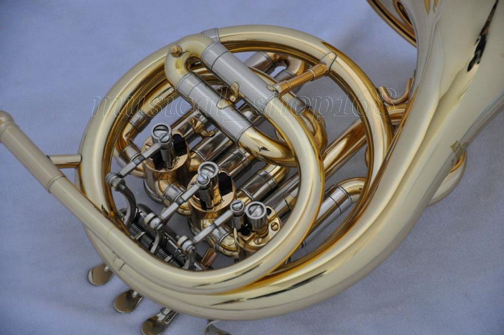 Top new gold Bb mini french horn piccolo french with mouthpiece case eBay