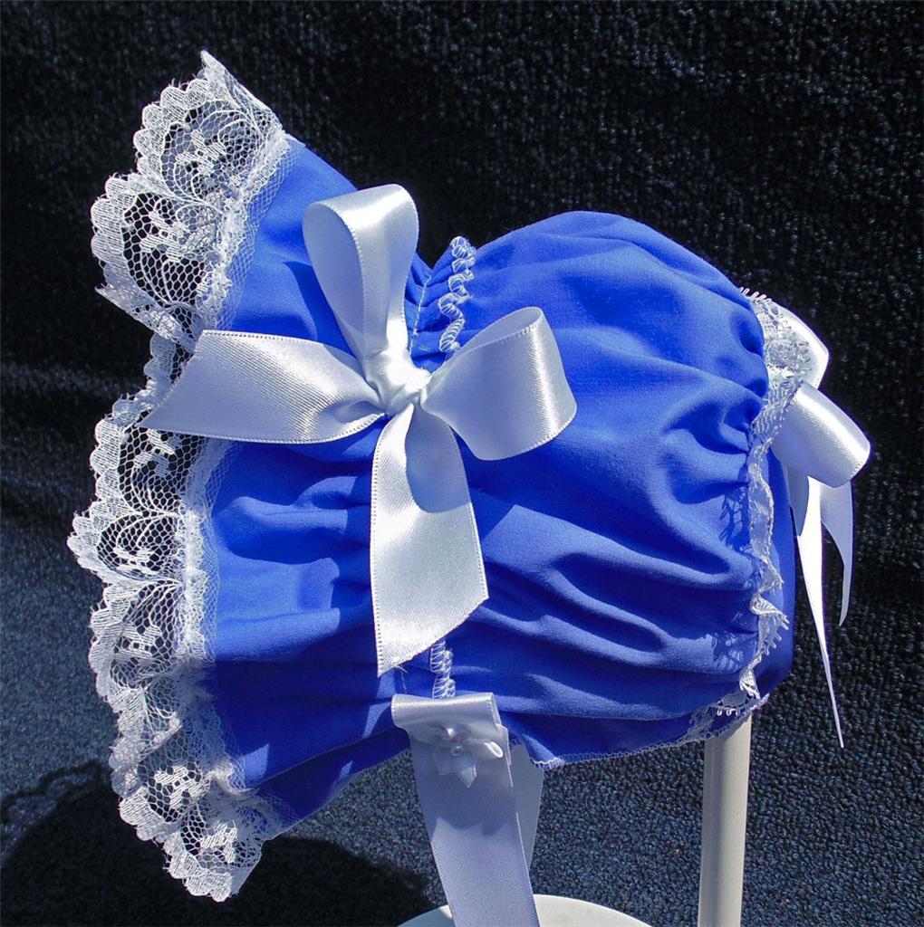 New Hamdmade Gathered with Lace and Satin Ribbon Baby 5 Colors