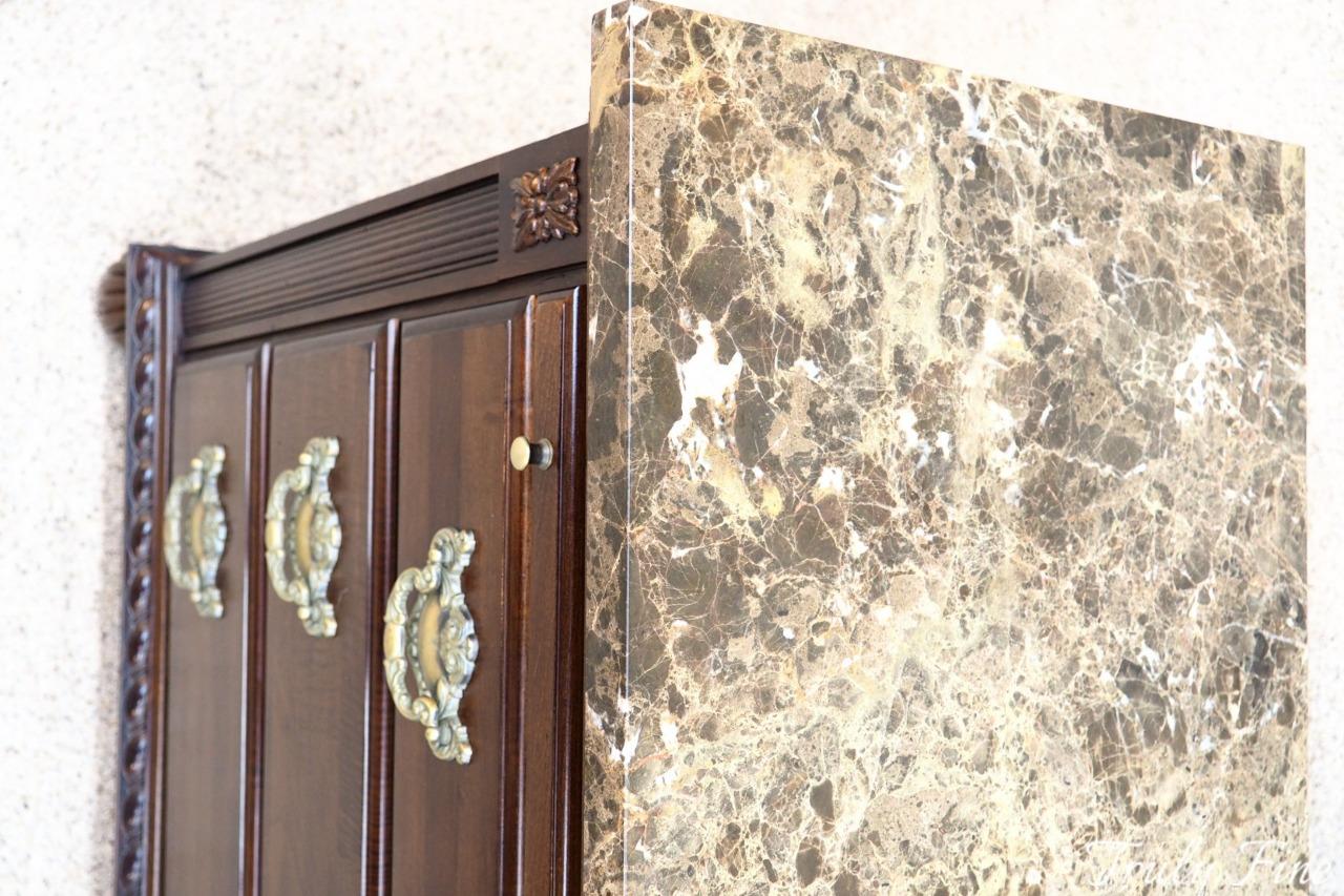 KINCAID Nightstand Night Stand Bar Server Console Bachelor's Chest Marble Top eBay