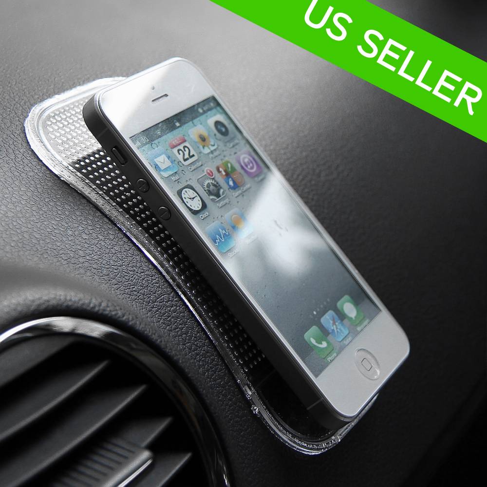 New Car GEL Grip StickyPad AntiSlide Non Slip Mat Dash Cell Phone Magic Holder eBay