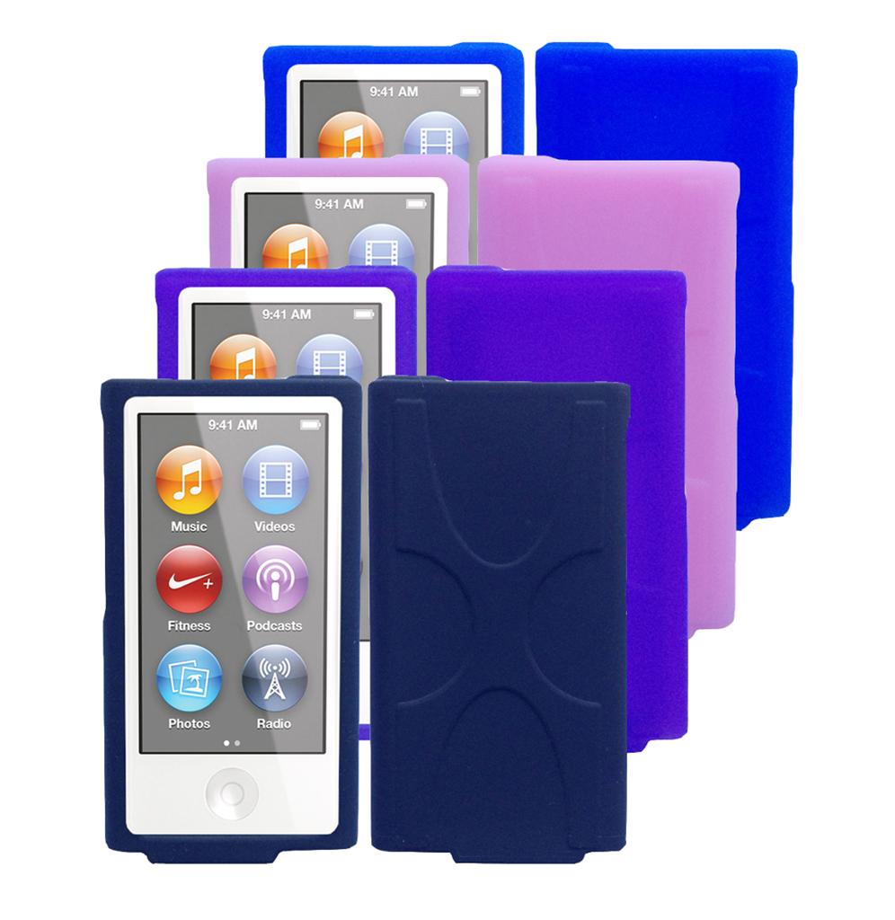 for Apple iPod Nano 7th Generation Soft Silicone Rubber ...