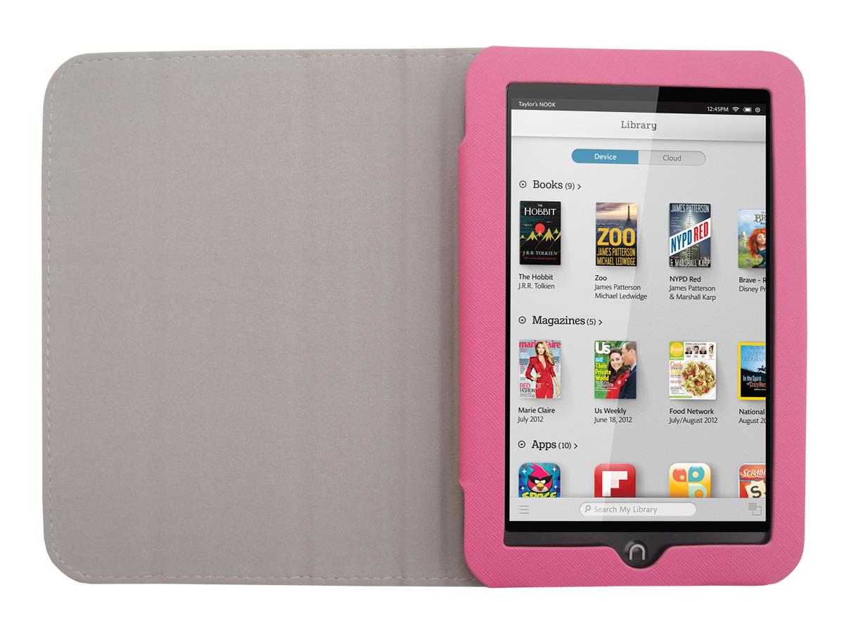 for Barnes & Noble Nook HD 7" BNTV400 Tablet Folio Skin Cover Case