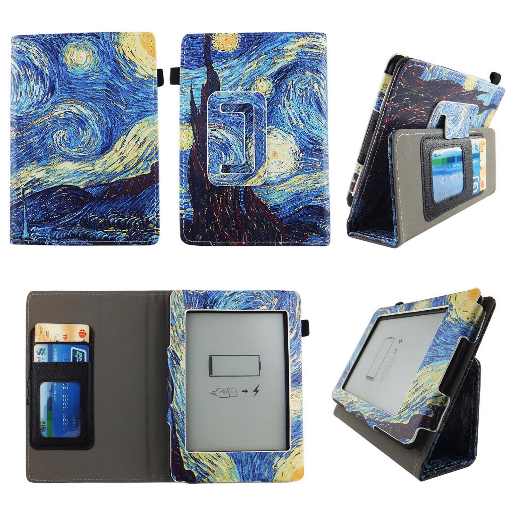 Leather Tablet Case For Kindle Paperwhite 6inch Folio Flip Stand Cover