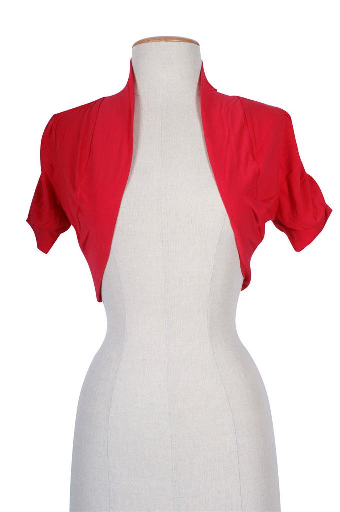 Plain Shirred Ruched Short Sleeve Cotton Bolero Top Crop Shrug Jacket Cardigan eBay