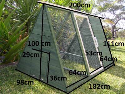 Details about Chicken coop Somerzby Lodge Rabbit Hutch Guinea Pig cage 