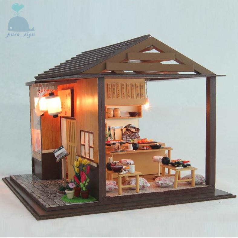 Diy artigianato miniatura progetto the sakura sushi bar in kyoto ... Creare piccoli oggetti di artigianato in legno