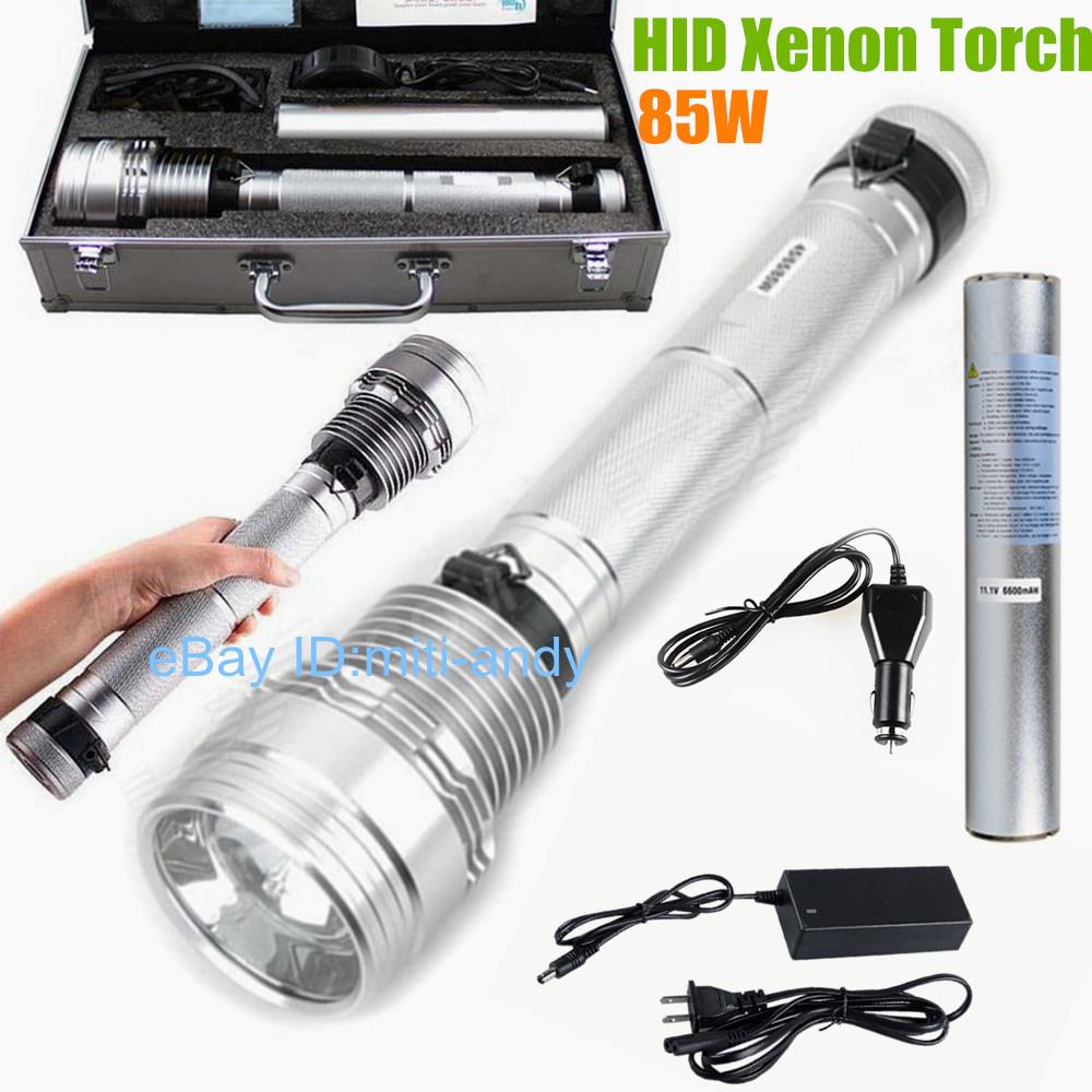 85W 8500Lumen HID Xenon Light Spotlight Aluminum Alloy HID Flashlight Lamp Torch - Picture 1 of 1