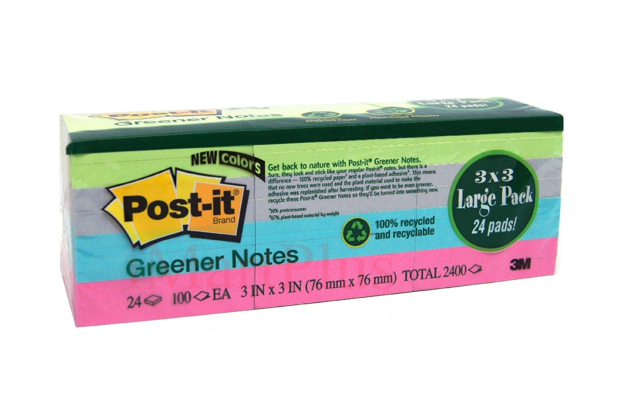 3M POST IT Notes Cube Sticky Notes Bulk 24 Pack Pads of 100 Sheets