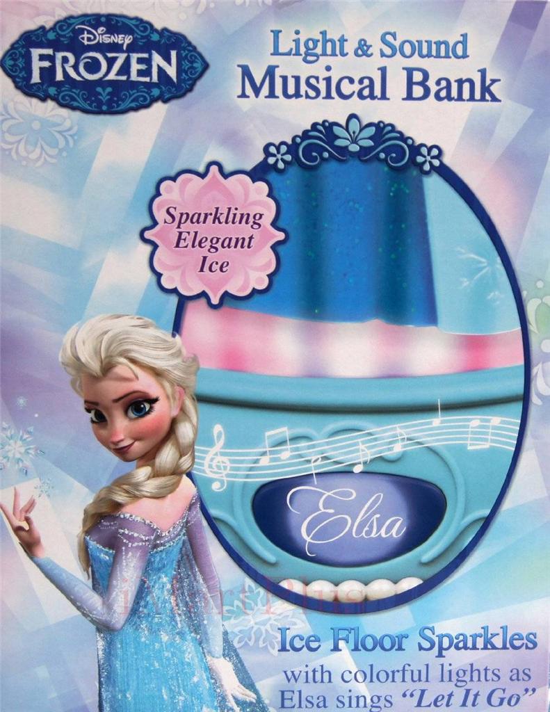Disney Princess Light & Sound Musical Bank & Money Box Frozen Toy Elsa New eBay