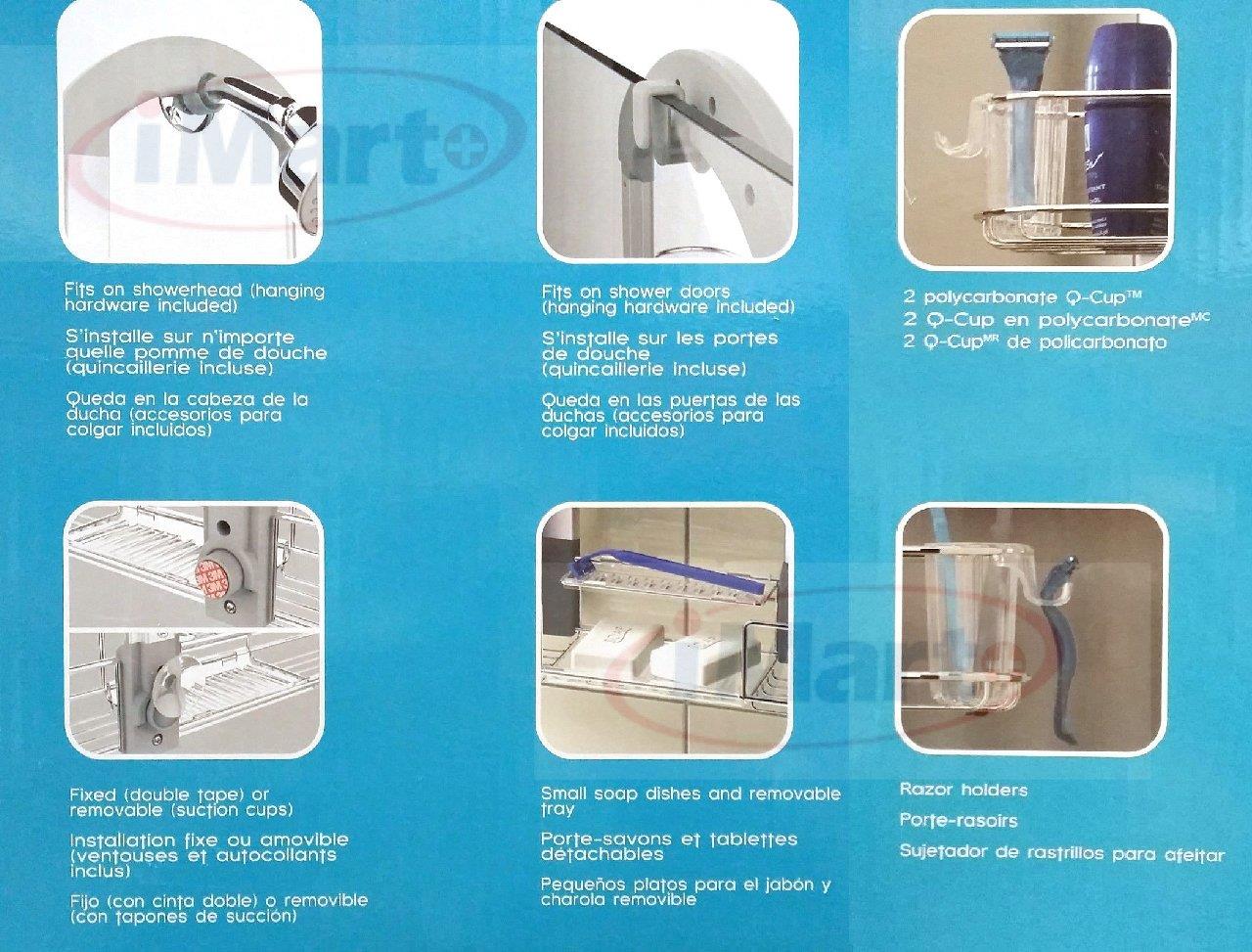 U3 Luxury Advanced Habitat Shower Caddy Adjustable Storage Basket